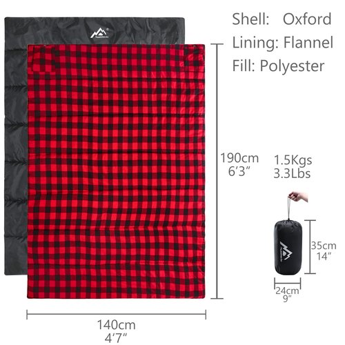 Mantuole Heated Sleeping Bag pad, Heated Sleeping Bag Liner, Type-C Input, 5+5 Heating Zones, Operated by Power Bank (Battery NOT Included) or Other USB Power Supply. Type-C.