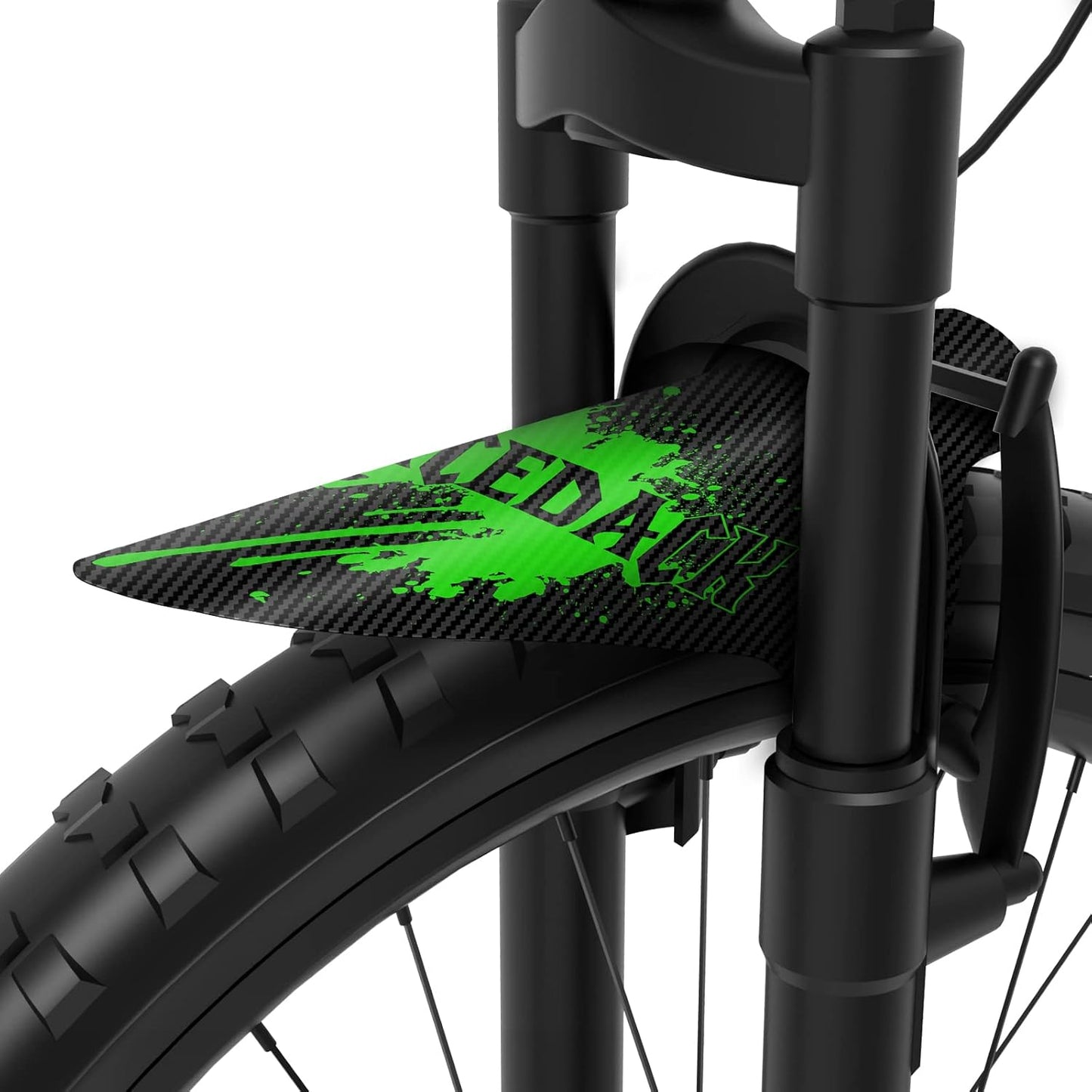 NICEDACK Bike Fender, Adjustable MTB Mud Guard, Front and Rear Compatible Mudguards, Fits 650B 20" 26" 27.5" 29 inch Fat Tire Bikes and All Disc Brake Bicycles