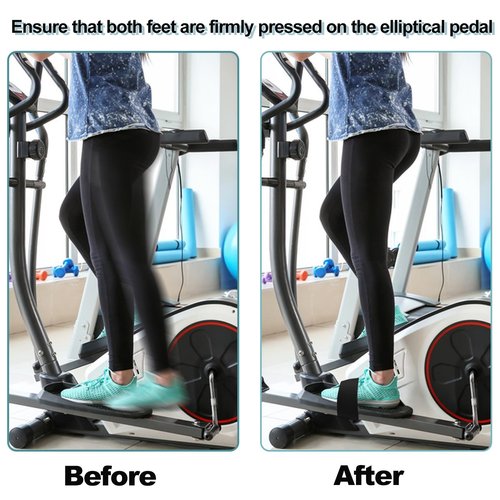 6pcs Adjustable Pedal Straps for Ellipse Leg Exerciser Machine, Feet Pedal Strap Under The Desk Leg Training Exerciser Fitness Strap Home Office Sports Accessories for Fit Foot Prevent Slipping