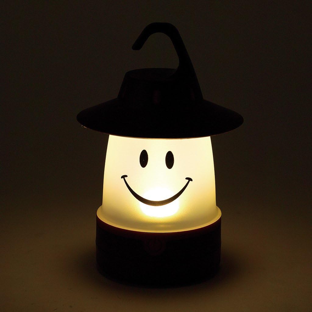 Time Concept SMiLE Soft LED Night Lantern - Woody Brown - Hanging Lamp, Battery-Operated