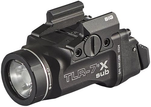 Streamlight 69406 TLR-7 X sub USB 500-Lumen 5000-Candela Weapon Light Designed Exclusively and Solely for Sig Sauer P365/XL Closed Rail Systems, Includes Mounting Kit, Key, and Multi-Tool, Black