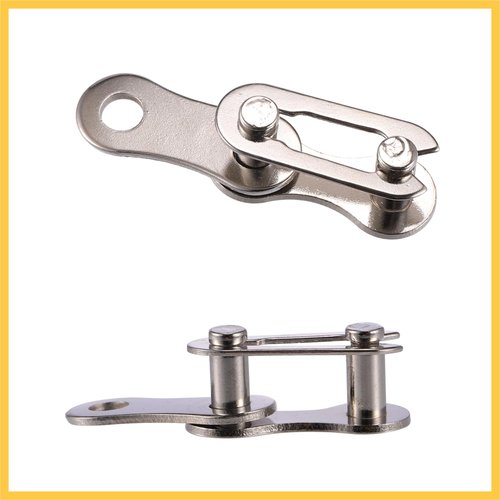 REPAIROCK 6 Pair Single Speed Silver Tone Chain Master Link Joint Clips Connectors Bicycle Missing Link Reusable Speed Chain for Bike MTB Repair Parts Auto Replacement Parts