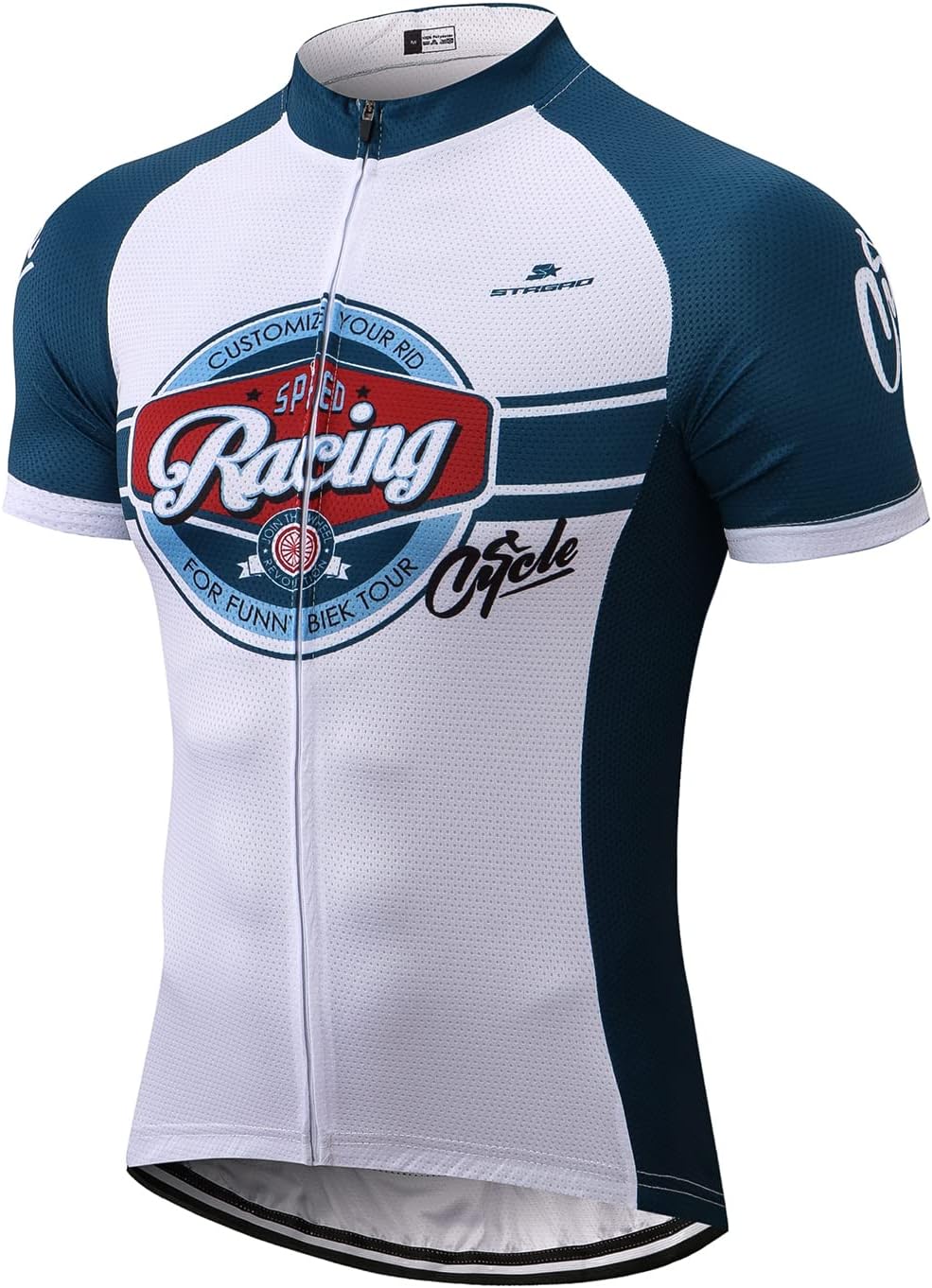 Strgao Men's Cycling Jersey Bike Short Sleeve Shirt