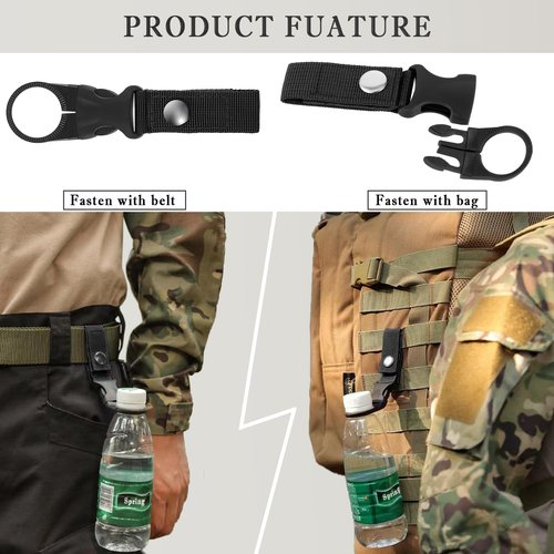 Tactical Pouches Molle Backpack Accessories - Small Tactical Pouch with Mini Survival 7 in 1 for Camping Hiking Christmas Gadget for Men (Dark)