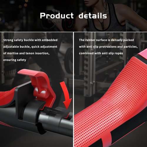 Adjustable Power Twister Bar - Upper Body Expander Equipment for Arm Chest, Spring Shoulder Forearm Bicep Strength Exercise Workout Training 66-110lb