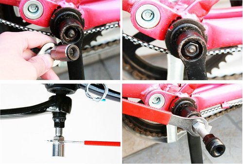 BlueSunshine Professional Bike Bicycle Crankset Crank Puller Remover Repair Wrench Handle Spanner Tool