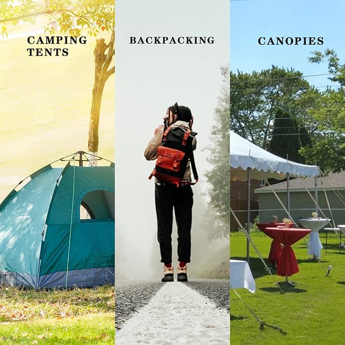 12 inch Tent Stakes,Metal Heavy Duty Camping Stakes for Outdoor Canopy and tarp ,10 Pack with Portable Bag