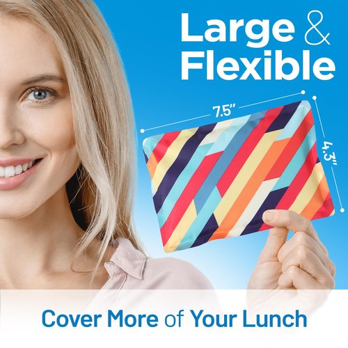Everlasting Ice RX Reusable Ice Packs for Lunch Boxes & Coolers (4 Pack) Flexible, Long-Lasting, BPA Free, Versatile Soft Ice Pack for Insulated Bags, Picnic, Travel, and More