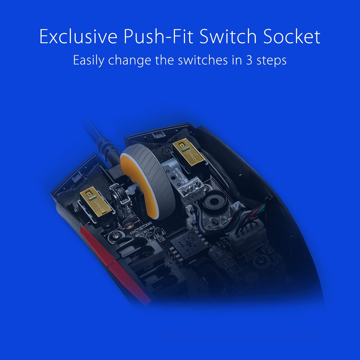 ASUS ROG Strix Impact III Wireless Gaming Mouse, 57 G Lightweight, 36K DPI Sensor, Bluetooth & 2,4GHz RF, ROG SpeedNova, Up to 618hrs Battery Life, Replaceable Switches, ROG Omni Receiver, Black