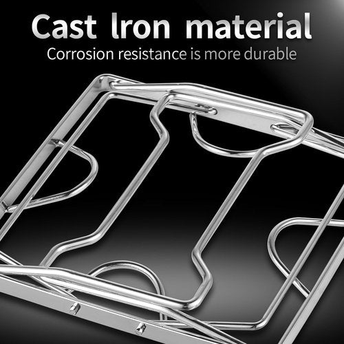 Jekero Portable Folding Camping Campfire Grill Pot Rack Cast Iron over Fire Split Stoves 7.48x7.48x5.12 inch