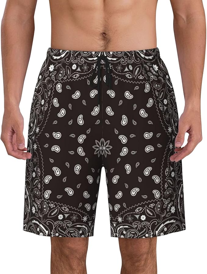 Mens Swim Trunks with Mesh Lining,Quick Dry Swimsuit Board Shorts Beach Pants Swimwear Bathing Suits