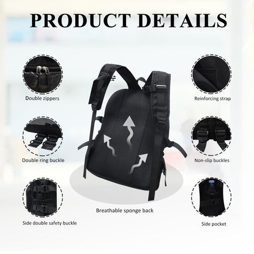 MOVOYEE Backpack for Men Travel Women Work Casual Daypack Backpacks Hiking Bookbag,Anti Theft Carry On Clear Backpack,Cute Ita Bag with Pin Display Adjustable Strap Black