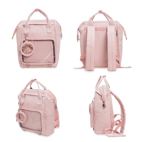 ZAROXOXS Kawaii Pin Collector Bag Ita Bag Pins Display Backpack JK with Inserts for Anime Cosplay Casual Daypacks