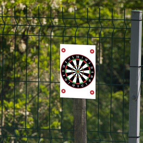 Feifeiya 100 Pack Paper Targets for Shooting Gun and Rifle Game Battle Highly Visible Instant Splattering Targets for Shooting Range or Outdoor Practice