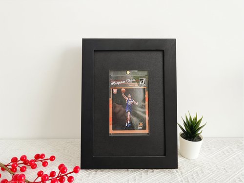 Sports Card Display Box,Trading Card Display Rack,Grading Card Display Box,Baseball Card Display Box,Comic Card Display Box,Game Card Display Box,UV Protective Frame,8“*6“(Black)
