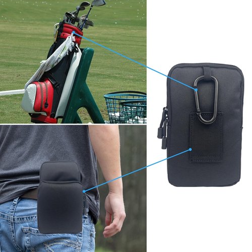 Rangefinder Pouch for Golf & Hunting – Water-Resistant Outdoor Case for Rangefinder, Golf Balls, Phone – Tactical Storage with Clip