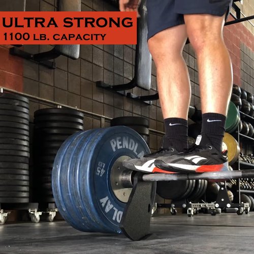 World's Smallest Deadlift Jack - Ultra-Strong 1100 lb Capacity - Lightweight & Portable - No Hands Needed! - Perfect for Deadlifts, Powerlifting, Hip Thrusts - USA Made - Patented Hands-free Design