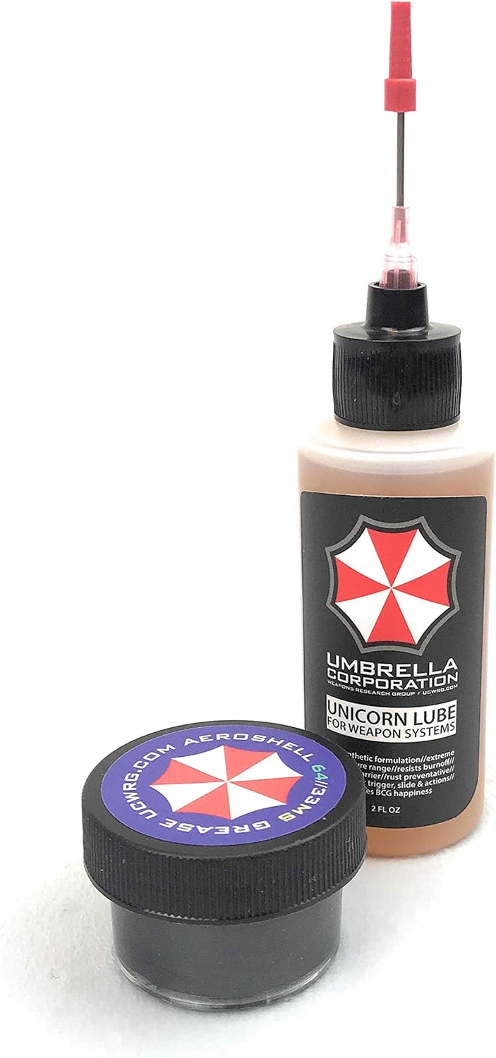 Umbrella Corporation Unicorn Lube Gun Oil Plus .5oz Jar Aeroshell 33MS / 64 Grease