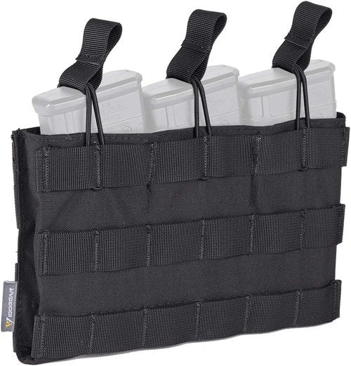 IDOGEAR Open-Top Triple Mag Pouch 5.56mm MOLLE Mag Pouch Multi-Purpose Magazine Holder for Outdoor Sports