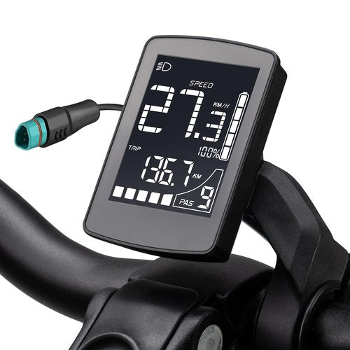 BAFANG 5 Pin Male Ebike Display for Bafang CAN Protocol Motors, Ebike Speedometer Bike Computer with 0-9 PAS, DZ47（M620, M600, M560, M510, M420 mid Drive Motors, 24V-48V