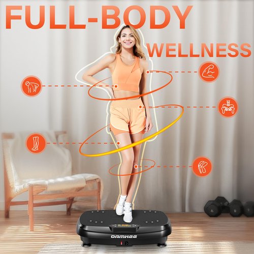 DamKee Vibration Plate Exercise Machine for Lymphatic Drainage and Weight Loss - Full Body Workout Equipment for Home Gym