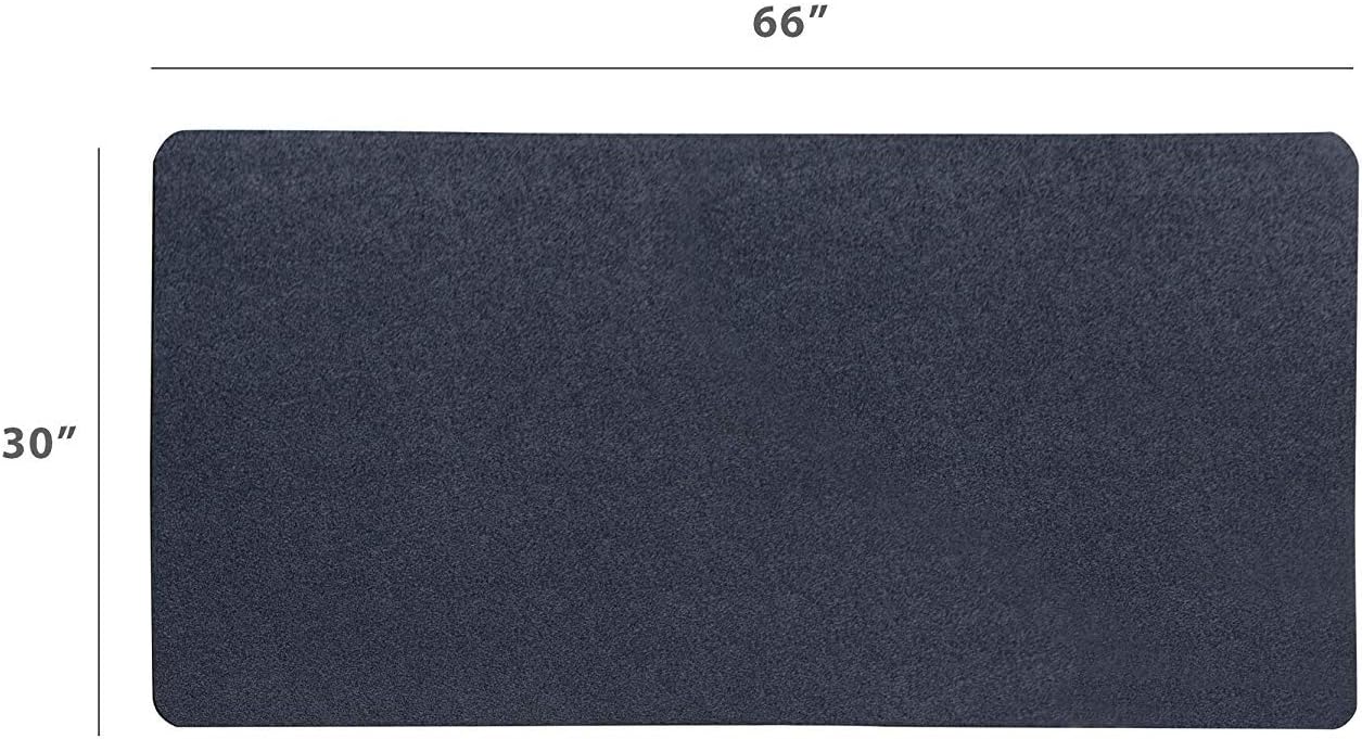 MotionTex Exercise Equipment Mat for Under Treadmill, Rowing Machine, Elliptical Machine, Fitness Equipment, Home Gym Floor Protection, 30" x 66", Black