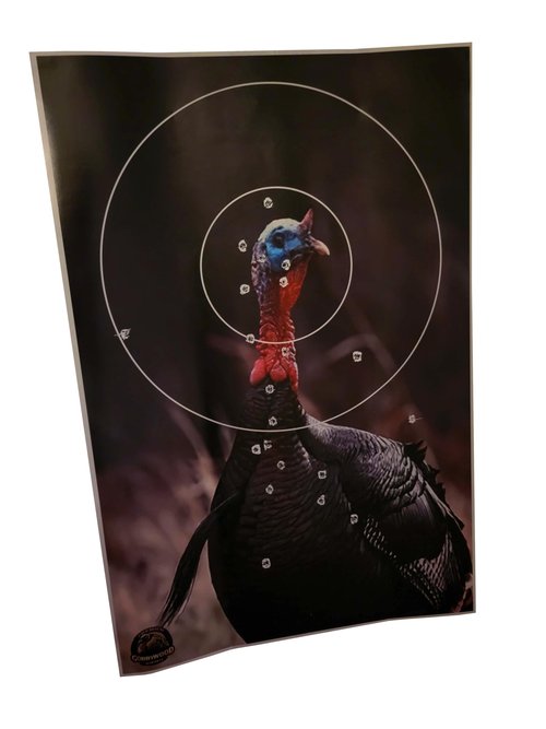 Peel & Stick Reactive Turkey Target 12" x 18" (5 Pack).