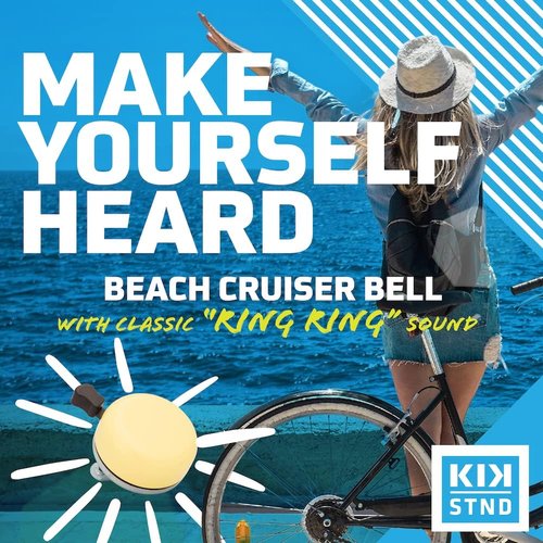 Classic Beach Cruiser Bicycle Bell - Multiple Color Options
