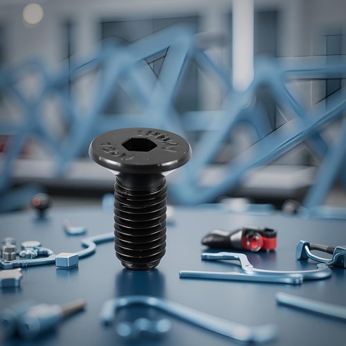 8Pcs Black Bike Shoe Cleat Mounting Screw for SPD - Pedal Steel Pedals Bike Pedals and Cleats and Cleats Parts and Components