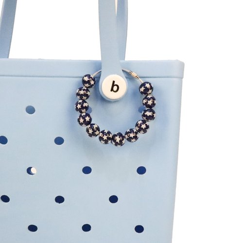 LIGHUFEIC Charms for Bogg Bag and Simply Southern Tote,Wooden Beads Accessories Charm for Beach Tote Bag-Accessories for Customizing Your Bag(independence Day)