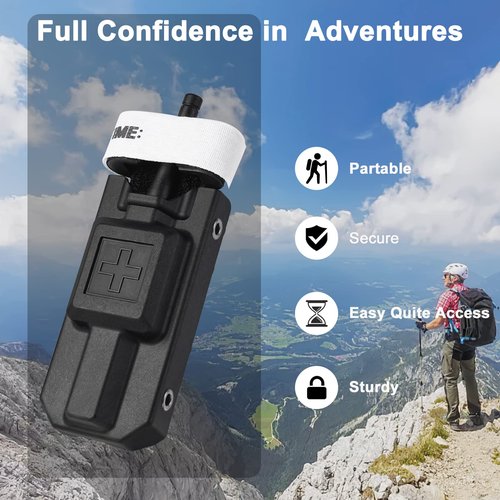 Locking Clip Tourniquet Holder, Belt Clip Pouch for Universal Molle System, Belt Mount Lock Clip Pouch Compatible with G-E-N 7 and Older Models