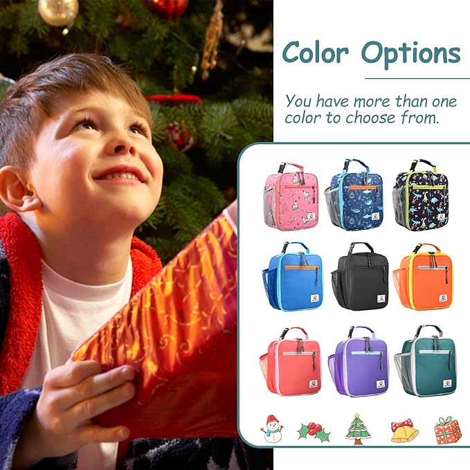 Lunch Box Kids,Premium Insulated Lunch Bag for Girls Boys,Soft Bag Mini Cooler Back to School Thermal Reusable Lunch Bag for Work School Picnic (Green)