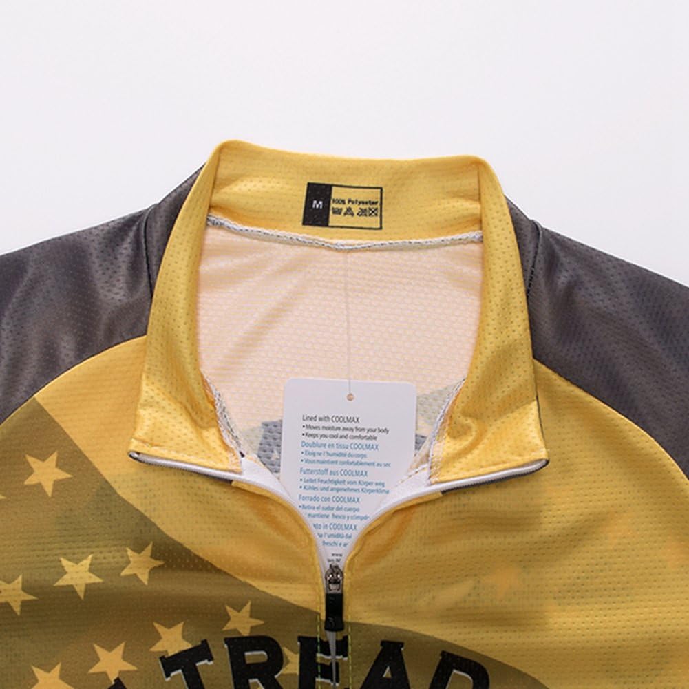 Weimostar Men's USA Cycling Jersey Short Sleeve Biking Shirts Breathable with Pockets