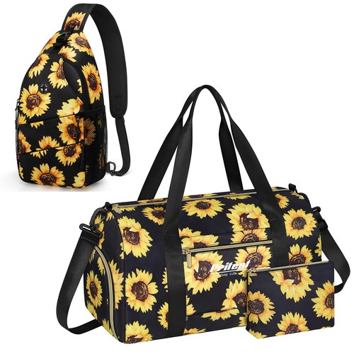 Pritent Crossbody Bags for Women Men Trendy Sling Bag Bakpack & Gym Bag for Women with Shoe Compartment Sport Gym Tote Bags