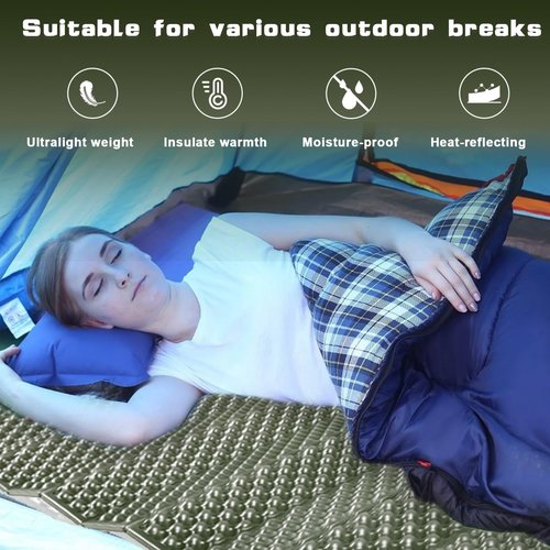 TIYURENER Closed Cell Foam Sleeping Pad,Folding Sleeping Pad Backpacking,Moisture-Proof Foldable Sleeping Pad, Lightweight,Sleeping Mat for Camping Hiking Backpacking Car Camping Mats (Green)