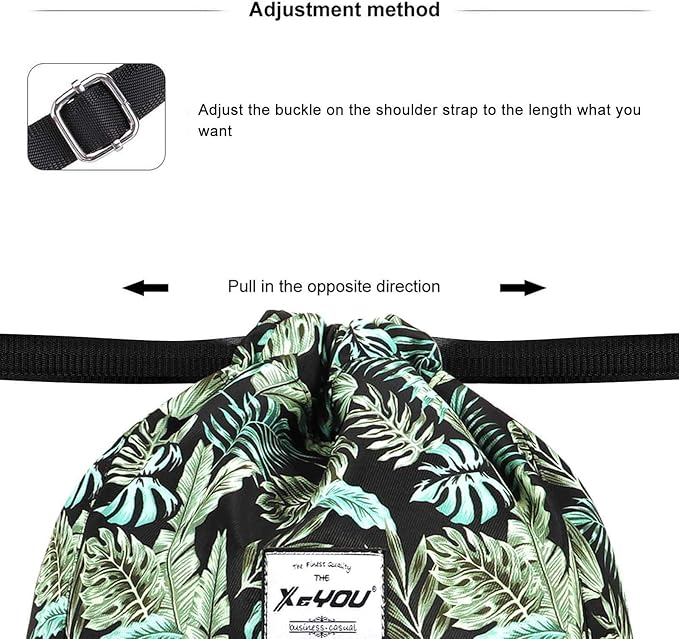 XEYOU Drawstring Sports Backpack Lightweight Gym Yoga Sackpack Shoulder Rucksack Casual Outdoor Daypack for Women and Men