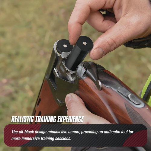Volein Practice Rounds Snap Caps 12 Gauge, 2-Pack Aluminium Dry Fire Training, Blanks Shotgun for Shooting Practice (2, 12GA)
