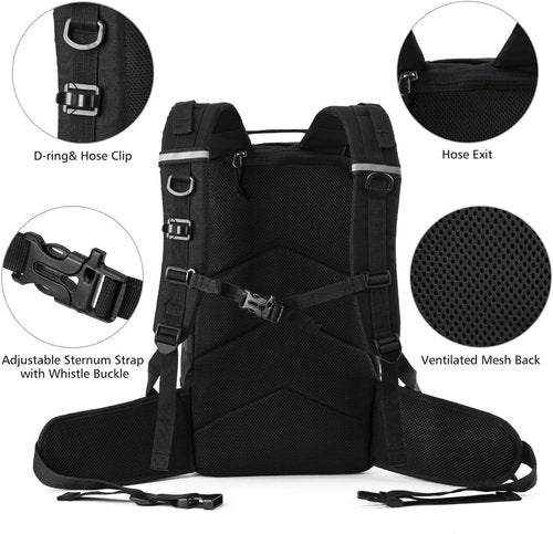 Gelindo Men's Military Tactical, Black, 35L
