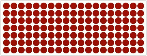 LiteMark Reflective Red 0.5 Inch Dot Sticker Decals for Helmets, Bicycles, Bike - Pack of 133 Pcs