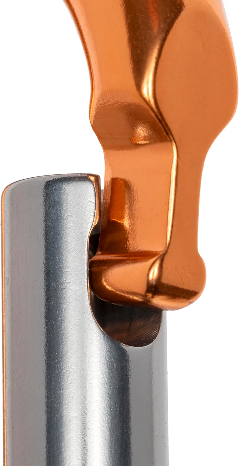 Oval Aluminum Carabiner Straight Gate Keylock 7kN
