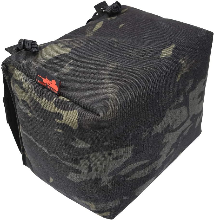 Pump Pillow Shooting and Hunting Support Lightweight Bag, Black Multicam