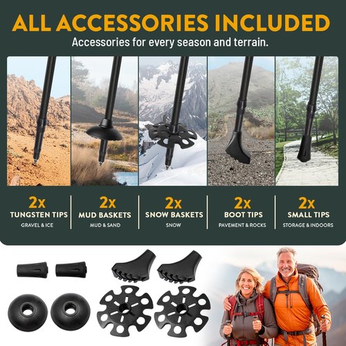 Folding Trekking Poles, Hiking Sticks Foldable Hiking Poles Collapsible Lightweight, Trekking Poles for Hiking Collapsible, Hiking Poles Collapsible Lightweight Walking Sticks for Seniors Black Small