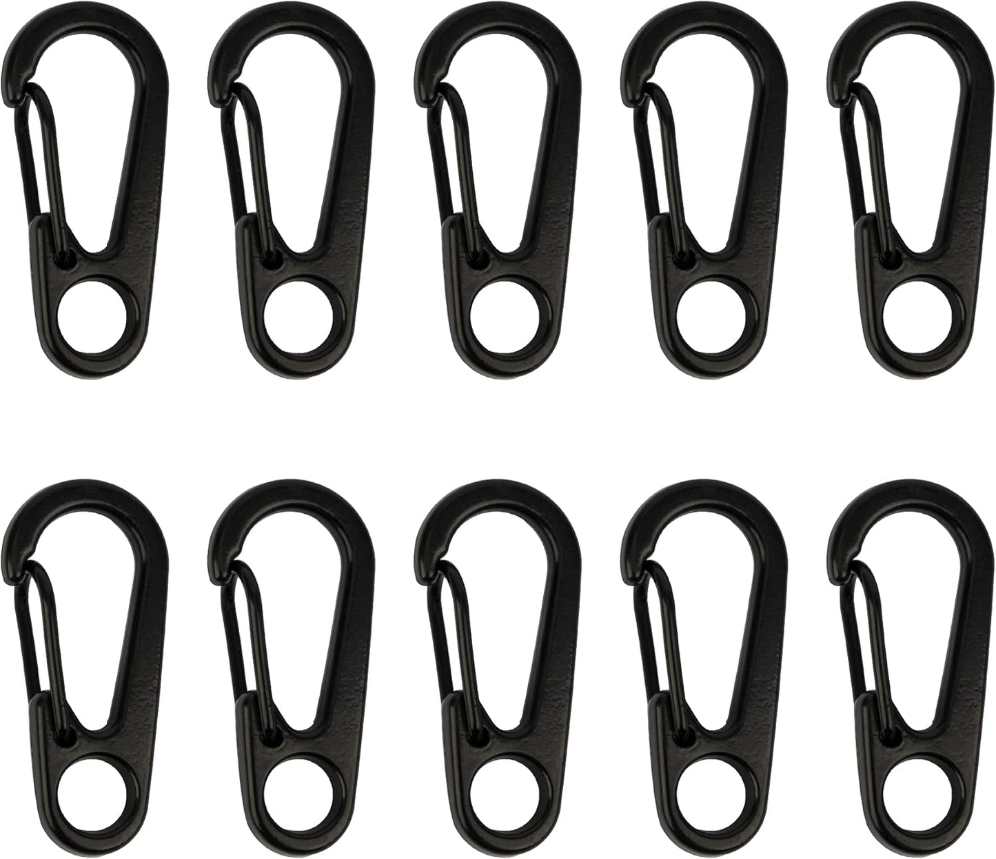 SWATOM Small Mini Carabiner Clip Tiny Spring Snap Hook Keychains Micro Carabiners for Paracord EDC Alloy Key Rings Outdoor Hiking Fishing Camping Backpack Accessories