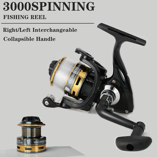 Carbon Fiber Fishing Pole Combo Set, 2.1m/6.89ft 145pcs Accessories Kit - 12+1BB Spinning Reels - Carrier Bag for Travel - Saltwater & Freshwater (6.9FT)