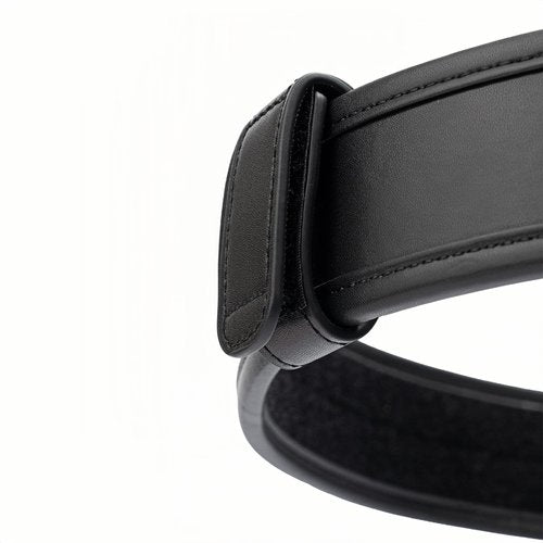 TACNEX Duty Belt Keepers with Hook & Loop Closure for 2.25" Wide Belt Retainer Law Enforcement Police Security Leather Belt Accessories Plain Black