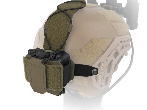 Tactical Helmet Battery Pouch Counterweight Pouch 500D Nylon Helmet Battery Bag for Airsoft Hunting Outdoor Sports (RG)