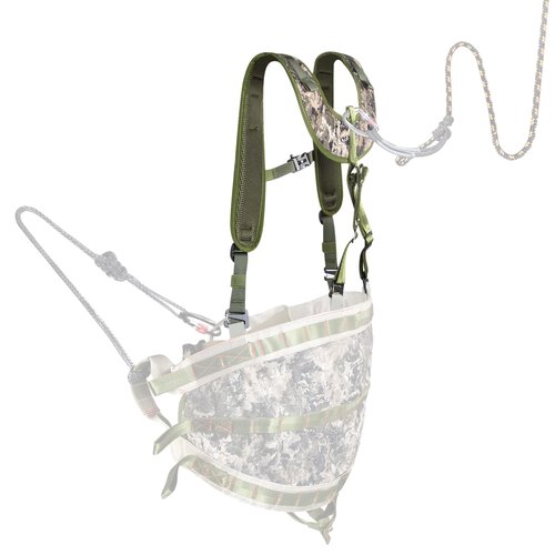 NatureBlend Hunting Saddle Dump Pouch and Hunting Tree Saddle Suspenders, Modular Yoke System with Universal Molle, Include Yoke and Universal Molle Connection kit