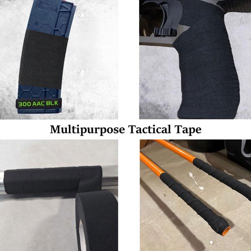 ZOEKIM Gun Grip Tape, Tactical Handle Tape, Water Resistant & Non-Reflective Handgun Grip Tape, Multipurpose Military Gun Wrap Tape for Rifle and Shot Guns - 1 Inch x 21.87 Yards