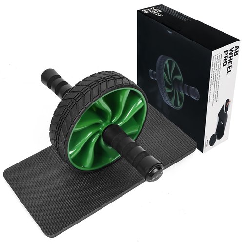 Ab Roller Wheel - AGREJO Ab Workout Equipment for Abdominal & Core Strength Training, Home Gym Fitness Equipment, Exercise Wheel for Men Women (Green)