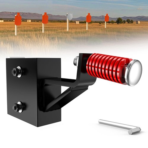 POOWEE 2x4 Steel Target Hanger - Ar500 Steel 2x4 Target Stand Brackets, Steel Plate Target Hanger,Ar500 Steel Plate Shooting Bracket,Target Hangers for Shooting Steel Targets (1Pcs 2x4 Target Hanger)